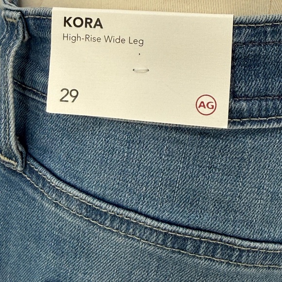 Adriano Goldschmied Kora High Waist Wide Leg Vintage-Inspired Denim Pants SZ 29 - Picture 5 of 13